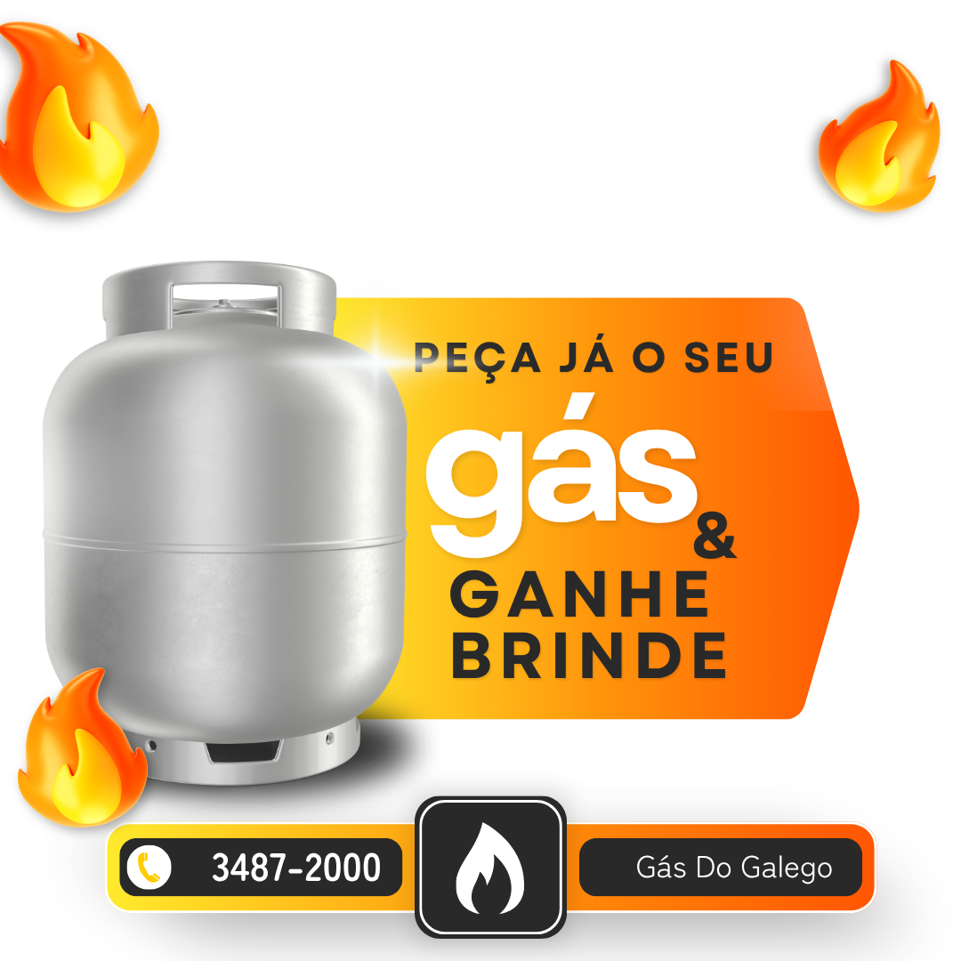 Botijão de gás para entrega